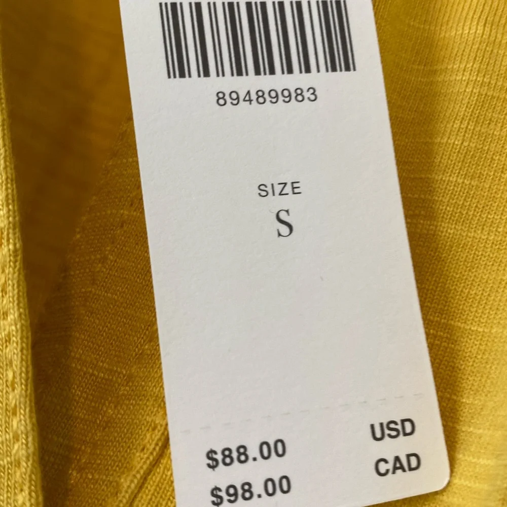 Anthropologie Yellow Cutout Mini Dress - Picture 3 of 4